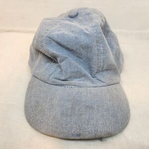 Hanna Andersson Toddler OS Denim Tie Back Canvas Baseball Hat Cap